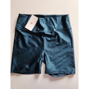 Fabletics High-Waisted Shine Short 6" Midnight Wave Shine XL Extra Large